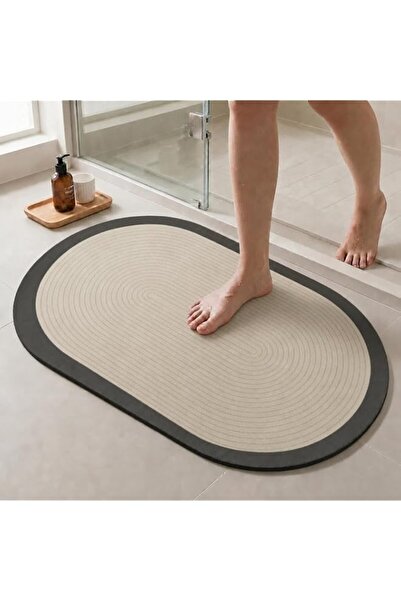 Generic Nova Vibes Bathmat Diatomite Stone Bath Mat with Instant Water Absorp...
