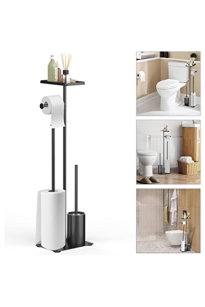 Generic TAME Toilet Paper Holder Stand with Phone Shelf, Bathroom Toliet Deco...