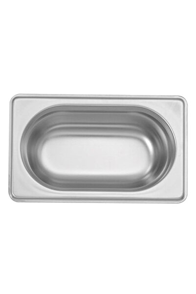 Generic Ozti Stainless Steel GN Gastronorm Container, 1/9-65 mm, Silver