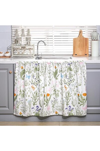 Generic Brand VitalCozy Cabinet Curtains 28" W x 35" L Sink Skirt for Bathroo...