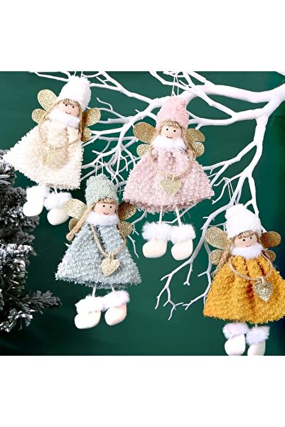Generic Brand FZBNSRKO 4pcs Christmas Tree Hanging Ornaments,Mixed Color Chri...