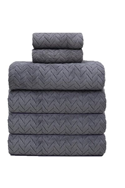 Generic 6 Pcs Bath Towels Set - 4 Bath Towels - 2 Hand Towel,Premium Bath Tow...