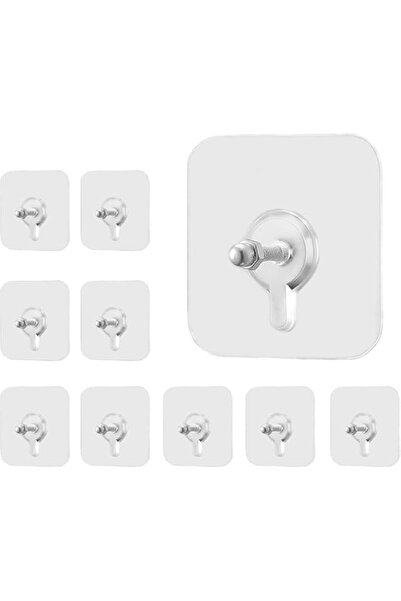 Generic 20 Pcs Adhesive Hooks for Wall, Wall Hangers Without Nails, Adhesive ...
