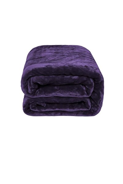 Generic Flannel Fleece Blanket king size, Purple