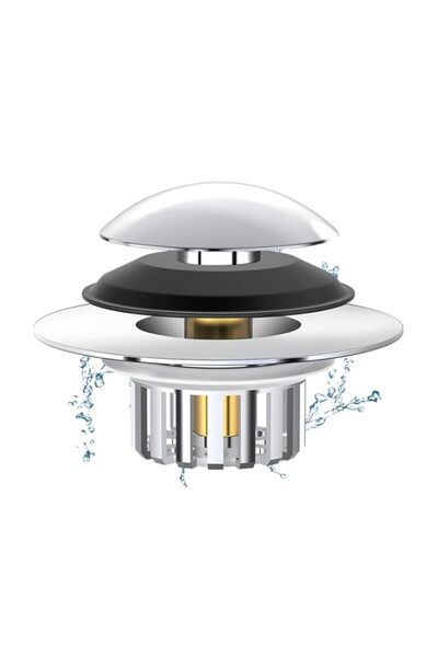 Generic 2-in-1 Bathtub Stopper Drain with Hair Collection Basket, Pop Up Tub ...