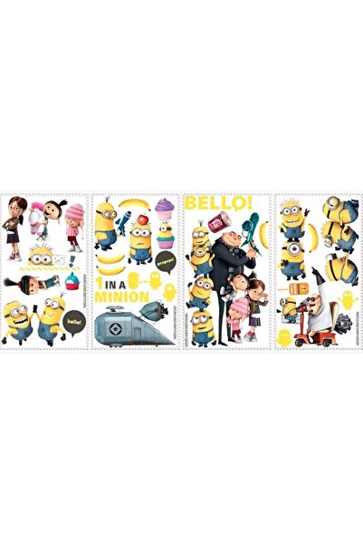 Generic Minions RoomMates RMK2080SCS Despicable Me 2 Peel and Stick Wall Decals