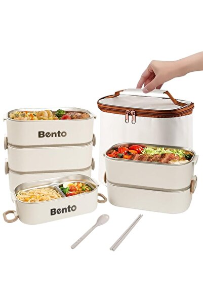 Generic UCHUNAG Bento Lunch Box with Thermos Bag, Reusable Stainless Steel Me...