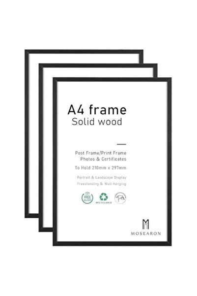 Generic Brand Mash 3-Piece A4 Size Certificate Document Real Glass With White...