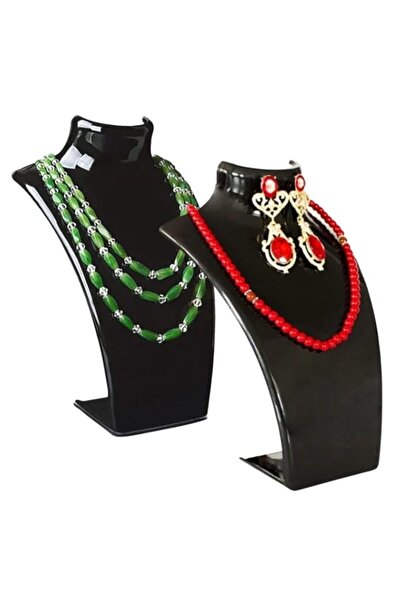 Generic Jewelry Mannequin Bust 2 PCS - Elegant Necklace & Earring Holder - De...