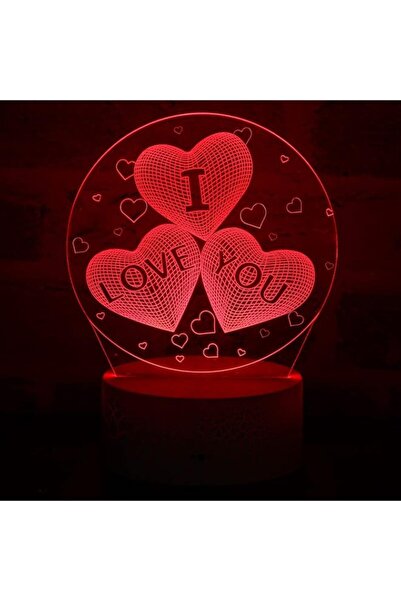 Generic Brand 3D I Love You Night Light 16 Colors Change Sleep Lamp Adjustabl...