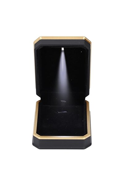 Generic Brand LED Black Necklace Box, Velvet Jewelry Pendant Necklace Box wit...