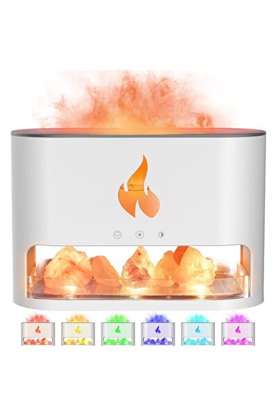 Generic Brand Essential Oil Diffuser with Fireplace Fire Flame Effect, 250ml ...