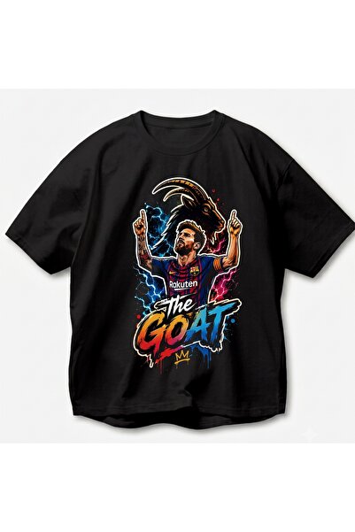 SVART WEAR Messi Goat Unisex Oversize 100% Cotton T-Shirt