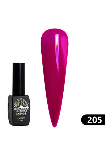 global fashion Set 2 x Oja semipermanentă BLACK ELITE, 8 ml, 205