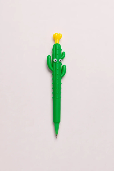 Bereketli Store Taros Cactus Figured Tip Pen |   Decorative Versatile Pen Yel...