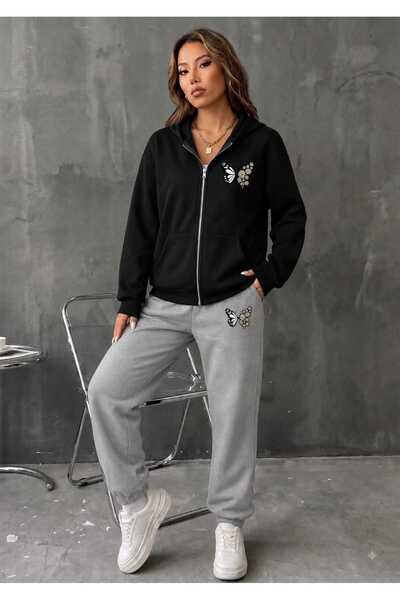 CLOTHES33 Hirka Track Suit 2-Piece Combination Winter Shardooned Daisy Butter...