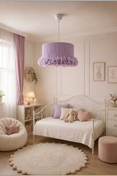 Elizim Home Lighting Lalina Tütü Avize – Çocuk ve Bebek Odası Balerin Lila Tü...