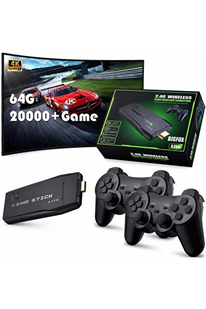 Generic Game Stick Lite Plug & Play Console with 20,000+ Games, Dual 2.4G Wir...