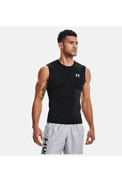 Under Armour Ua Heatgear Armour Compression Black Men's Sleeveless T-Shirt 13...