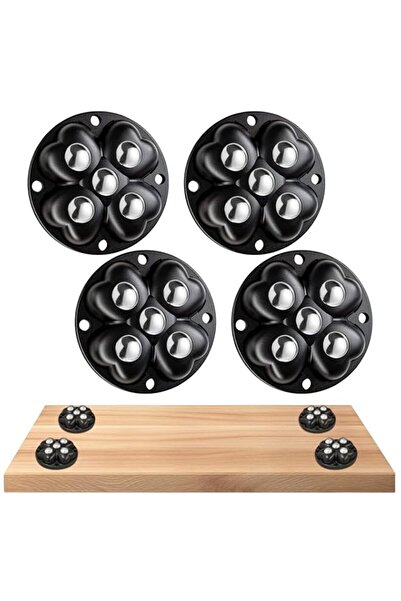 Generic Self Adhesive Mini Caster Wheels, 4 Pcs 360 Degree Swivel Black Wheel...