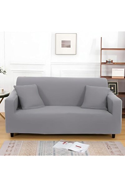 Generic HOME DWELL GRAY Milk Silk 3+1+1 Sofa Cover – 140 GSM Ultra Soft, Stre...