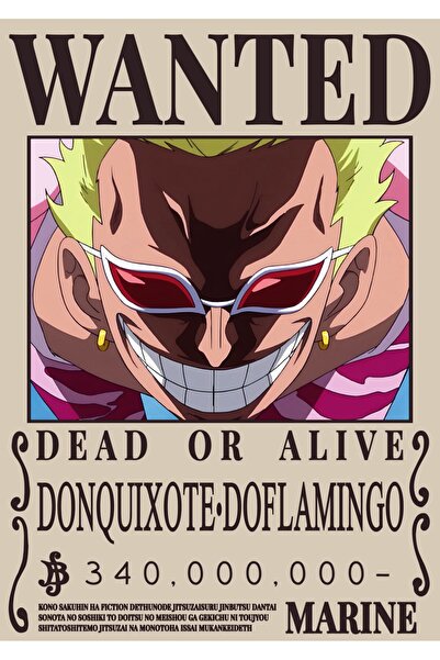 OEM Poster Carton 250g A4 One Piece - Donquixote Doflamingo, Print Premium, C...