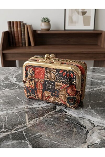 sadiksvintage Altın Renk Klipsli Farklı Figür Modelli Cüzdan