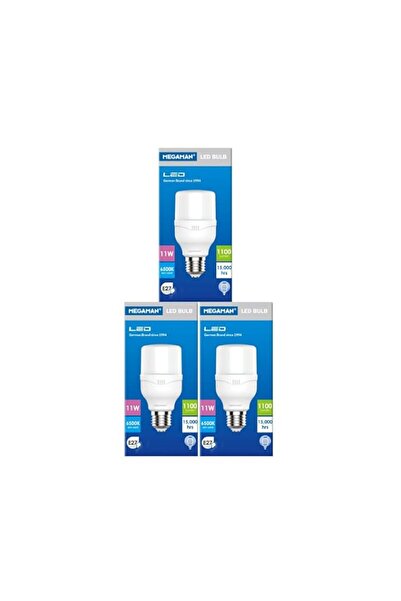 Generic Megaman Led Stick Half 11w 6500k E27 (pack of 3)