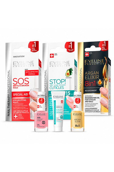 Eveline Cosmetics Eveline Protez Tırnak Sonrası Bakım Seti 3’lü – Multivitami...