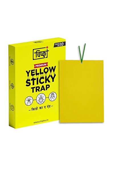 Generic Chipku Yellow Sticky Traps – 10 Rectangle Traps | Eco-Friendly Insect...