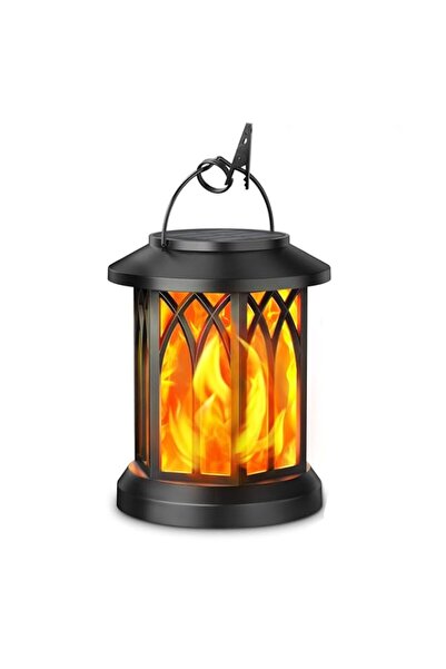 Generic 1 Pack Solar Lantern Outdoor Lights, Flickering Flame Hanging Solar L...