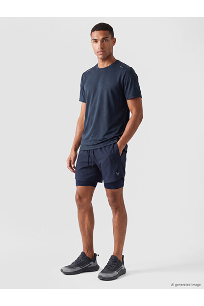 LC Waikiki Rmz Gi̇yi̇m Farkiyla Zero Roba Collar Men's Sports T-Shirt