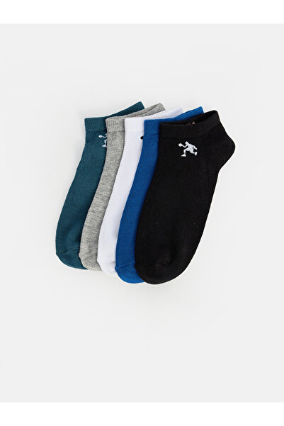 LC Waikiki Rmz Gi̇yi̇m Farkiyla Boys' Booties Socks 5-Pack