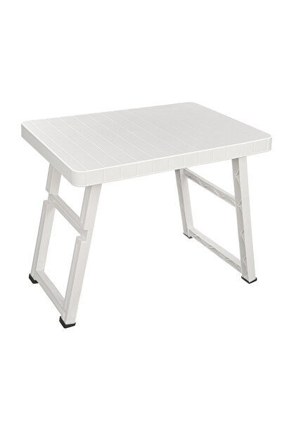 STEPORAX Katlanabilir Büyük Boy Portatif Masa, PP Plastik, 50x70 cm, Piknik M...