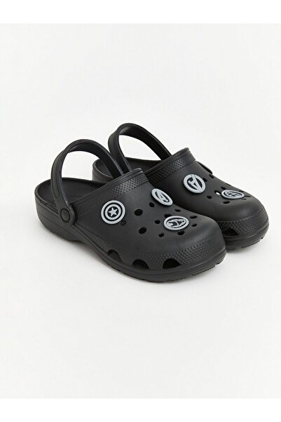 LC Waikiki Lcw Steps Black Avengers Printed Boys' Beach Sandals
