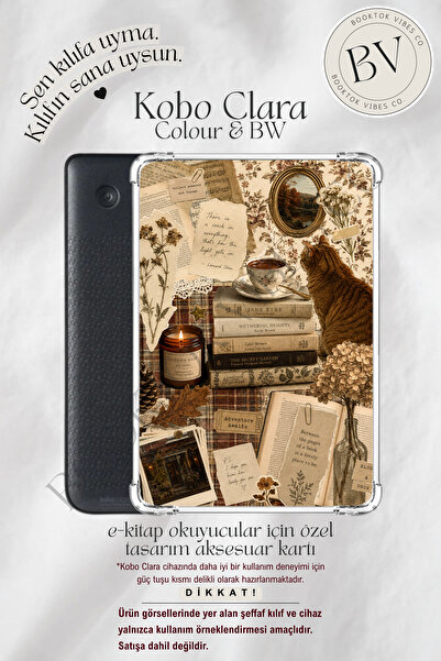 BookTok Vibes Co. Vintage Sonbahar Kolajı Insert - Kindle ve Kobo E-Kitap Oku...