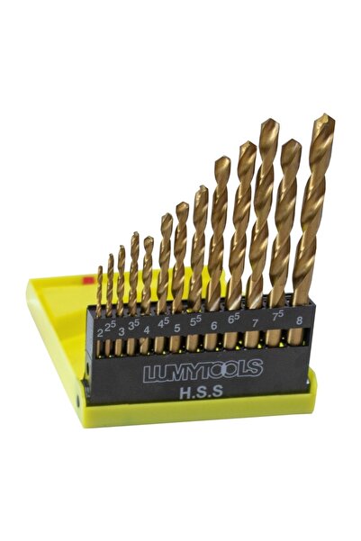 OEM Metal drill bit, HSS type, 2 - 8 mm, Lumytools LT22310, set of 13 pieces