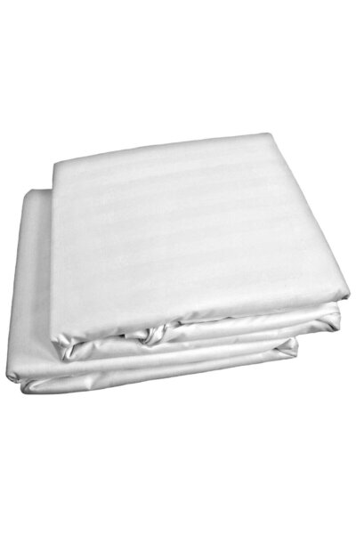 OEM Polyester Duvet Cover Set , Microfiber satin, 1 person, white, 3-piece set