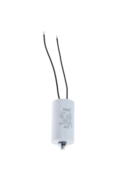OEM Motor capacitor 400V, Well, 16 microfarads, with wire