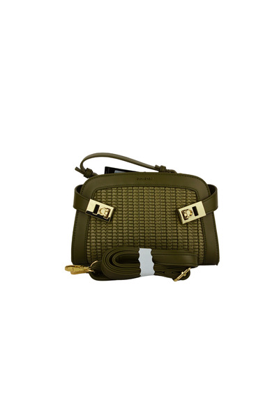 dukidasoturkiye Duki Daso Women's Olive Green Hand and Shoulder Bag - Knitted...