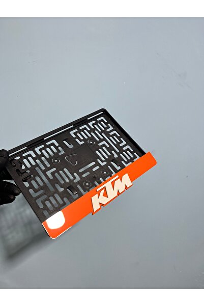 3ALAZERPLEKSİ TURUNCU BEYAZ KTM MOTOR PLAKALIĞI