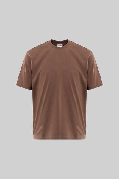 Machinist Men's Basic Relaxed Slim Cotton T-Shirt Cocoa