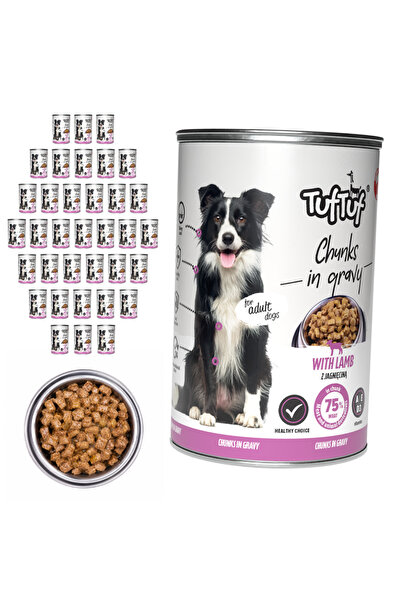 Tuf Tuf TufTuf hrană umedă completă pentru câini cu miel, conservă 36x415g, b...