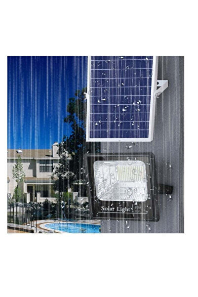 Generic Proiector LED cu Încărcare Solară 300W (Panou Inclus, Telecomandă, Ba...