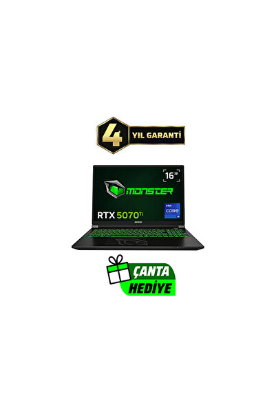 MONSTER Tulpar T6 V3.7.5/ Intel Core i9 13900HX/ 32GB Ram/ 1 TB SSD/ RTX5070 ...