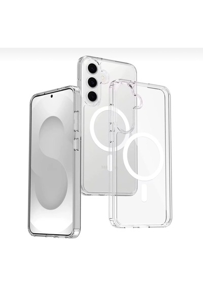 Galaxy A27 İle Uyumlu Şeffaf Sert Mika Magsafe Sararmaz şeffaf kılıf ( SARARMAZ )
