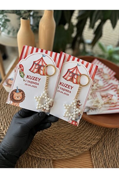 Mapel 15 Adet Yıldız anahtarlık Kart, doğum günü, doğum, bebek hediyeliği