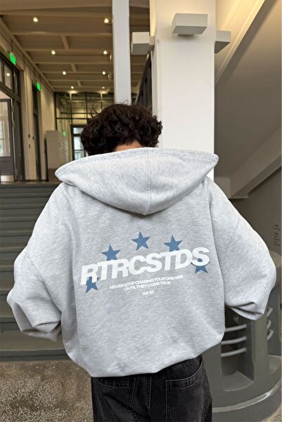 EFFRENATU Unisex Ανδρικό/Γυναικείο Φούτερ με κουκούλα STAR Πολύχρωμο με στάμπ...