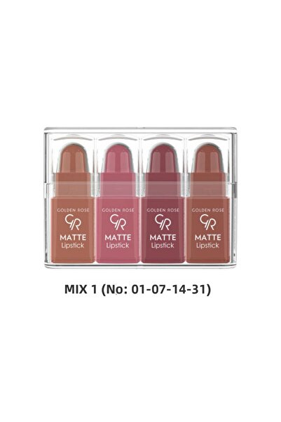 Golden Rose Matte Lipstick Mini - Mix 1