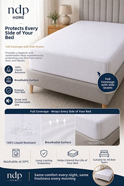 NDP Home Waterproof Mattress Protector Fully Covering with Elastic 1St Class ...